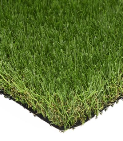Ens 38mm Artificial Grass – Detailed Close-Up of Soft, Realistic Fibers with Multi-Tone Green & Golden Highlights