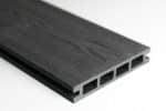 Anthracite Composite Decking Board – Embossed surface for a modern woodgrain finish.