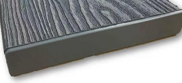 Grey Composite Decking End Cap for 4.8m Boards